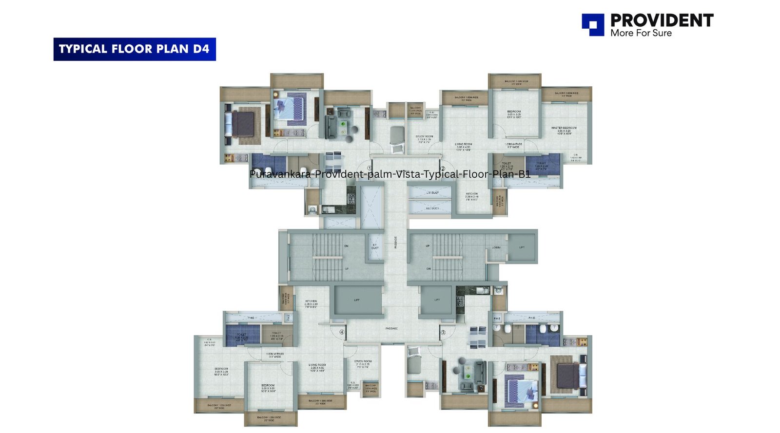Puravankara-Provident-palm-Vista-Typical-Floor-Plan-D4
